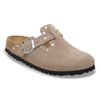 BIRKENSTOCK Boston Rivets Pelle scamosciata TAUPE