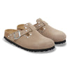 BIRKENSTOCK Boston Rivets Pelle scamosciata TAUPE