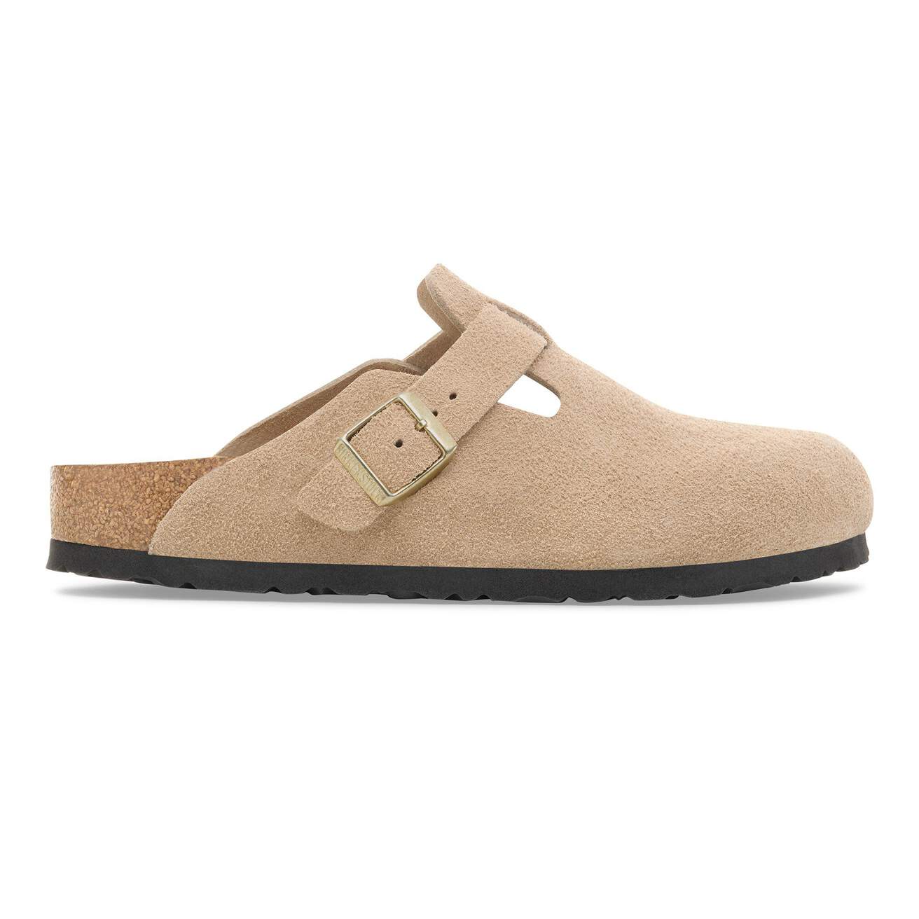 BIRKENSTOCK Boston Pelle scamosciata SANDCASTLE