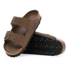 BIRKENSTOCK Arizona plantare morbido Pelle scamosciata Dark Tea Tonal