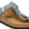 BIRKENSTOCK Gizeh Braided Pelle oliata BASALT GRAY