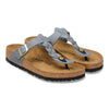 BIRKENSTOCK Gizeh Braided Pelle oliata BASALT GRAY
