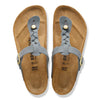 BIRKENSTOCK Gizeh Braided Pelle oliata BASALT GRAY