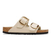 BIRKENSTOCK Arizona Big Buckle Pelle naturale vernice High-Shine Oyster