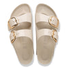 BIRKENSTOCK Arizona Big Buckle Pelle naturale vernice High-Shine Oyster
