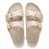 BIRKENSTOCK Arizona Big Buckle Pelle naturale vernice High-Shine Oyster