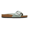 BIRKENSTOCK Madrid Big Buckle Pelle naturale vernice High-Shine Pure Sage