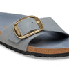 BIRKENSTOCK Madrid Big Buckle Pelle oliata BASALT GRAY