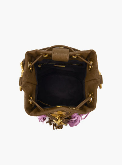 LA CARRIE BAG - Secchiello Ficus Multicolor Brown
