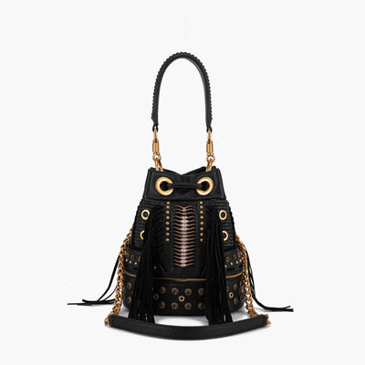 LA CARRIE BAG - Secchiello Ficus Black