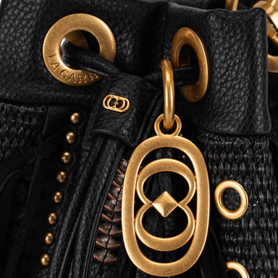 LA CARRIE BAG - Secchiello Ficus Black