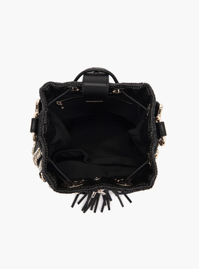 LA CARRIE BAG - Secchiello Mirror Black