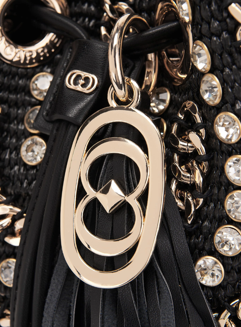 LA CARRIE BAG - Secchiello Mirror Black