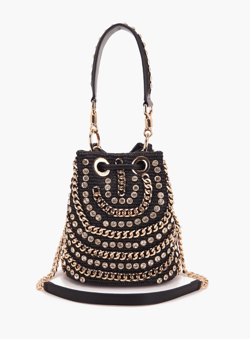 LA CARRIE BAG - Secchiello Mirror Black