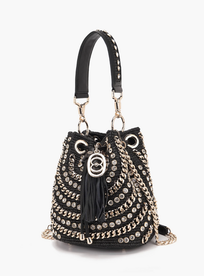 LA CARRIE BAG - Secchiello Mirror Black