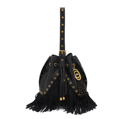 LA CARRIE Secchiello Fringes SKU:152M-EG-242-TBS_BLA