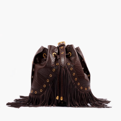 LA CARRIE Secchiello Fringes SKU:152M-EG-242-TBS_BRO