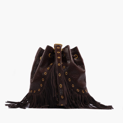 LA CARRIE Secchiello Fringes SKU:152M-EG-242-TBS_BRO