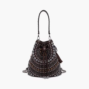 LA CARRIE BAG SECCHIELLO ANDROMEDA MARRONE