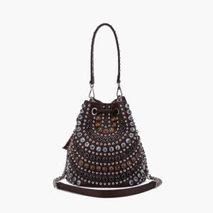 LA CARRIE BAG SECCHIELLO ANDROMEDA MARRONE