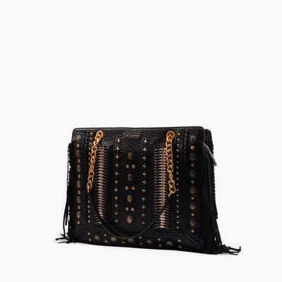 LA CARRIE Borsa a spalla Jungle  BLACK