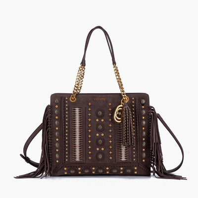 LA CARRIE Borsa a spalla Jungle SKU:152M-TB-198-LST_BRO