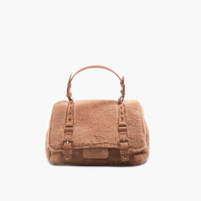 LA CARRIE Borsa Shopping Grande Atena Teddy SKU:152M-XB-118-FUS_BEI