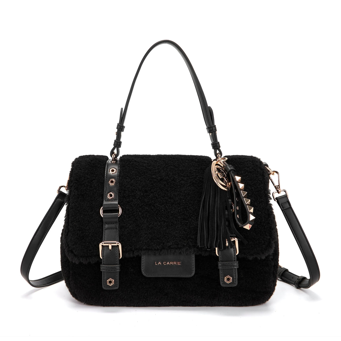 LA CARRIE Borsa Shopping Grande Atena Teddy SKU:152M-XB-118-FUS_BLA