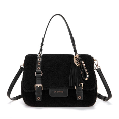 LA CARRIE Borsa Shopping Grande Atena Teddy SKU:152M-XB-118-FUS_BLA