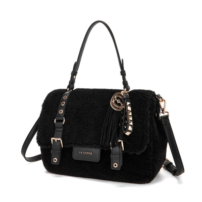 LA CARRIE Borsa Shopping Grande Atena Teddy SKU:152M-XB-118-FUS_BLA