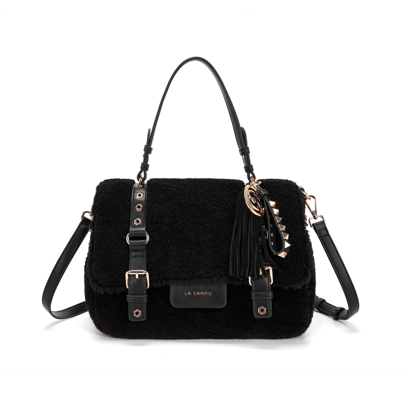 LA CARRIE Borsa Shopping Grande Atena Teddy SKU:152M-XB-118-FUS_BLA