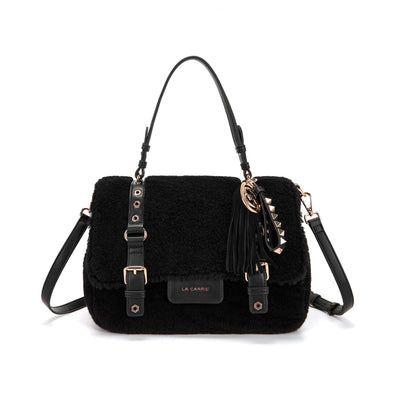 LA CARRIE Borsa Shopping Grande Atena Teddy SKU:152M-XB-118-FUS_BLA