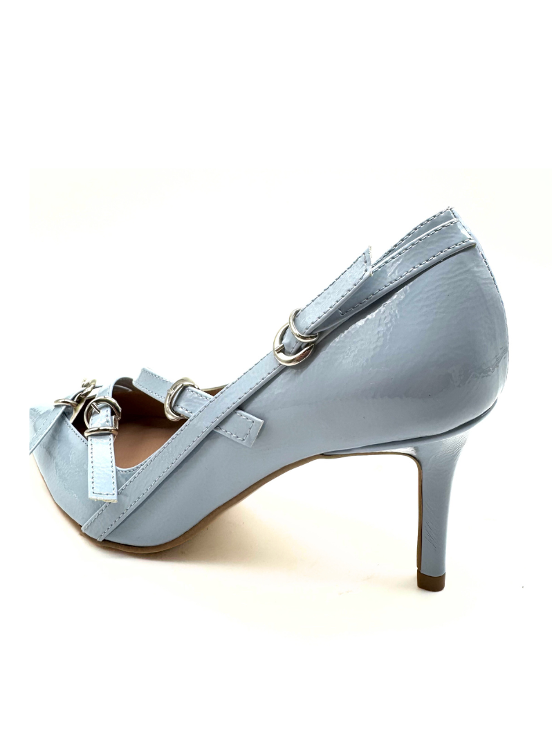 Divine Follie - Décolleté lucida in pelle polvere