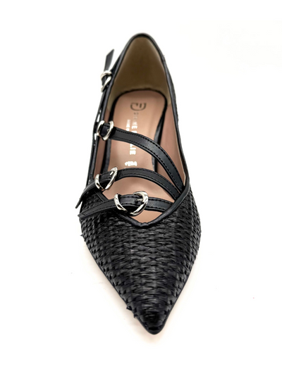 Divine Follie - Décolleté in rafia nera