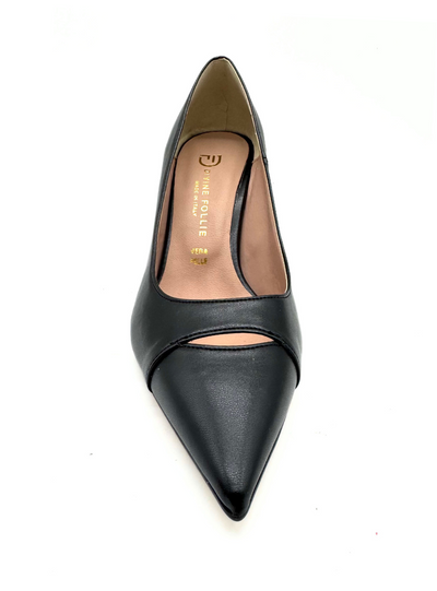 Divine Follie - Décolleté in pelle black