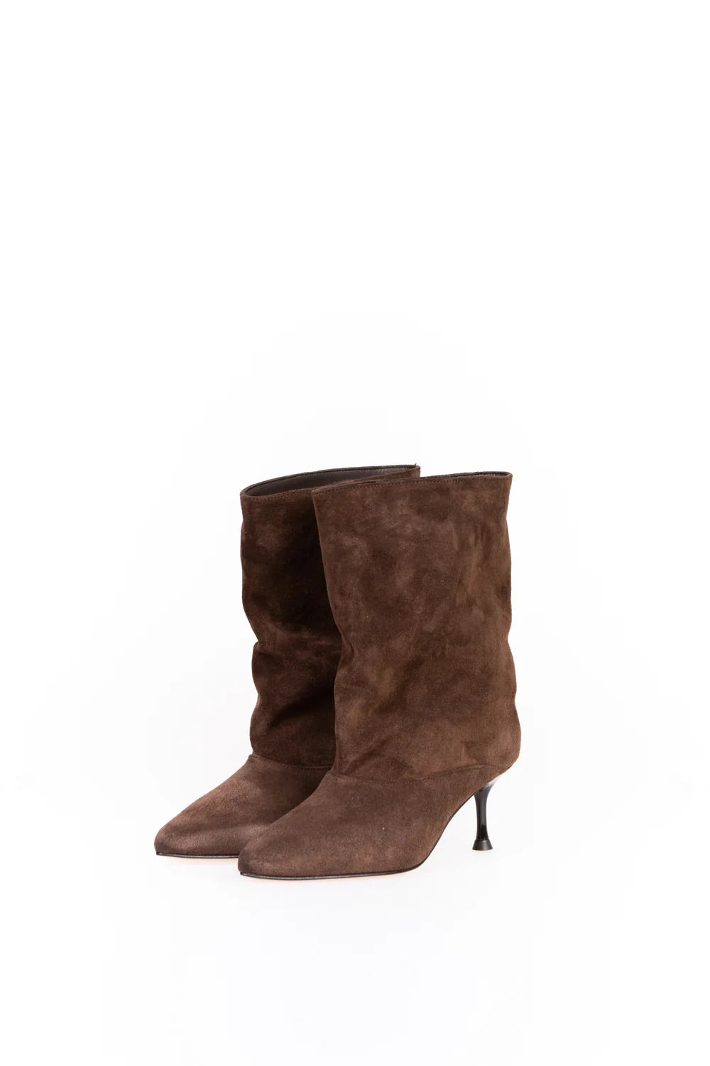 DIVINE FOLLIE STIVALE GAMBA LARGA CAMOSCIO MORO