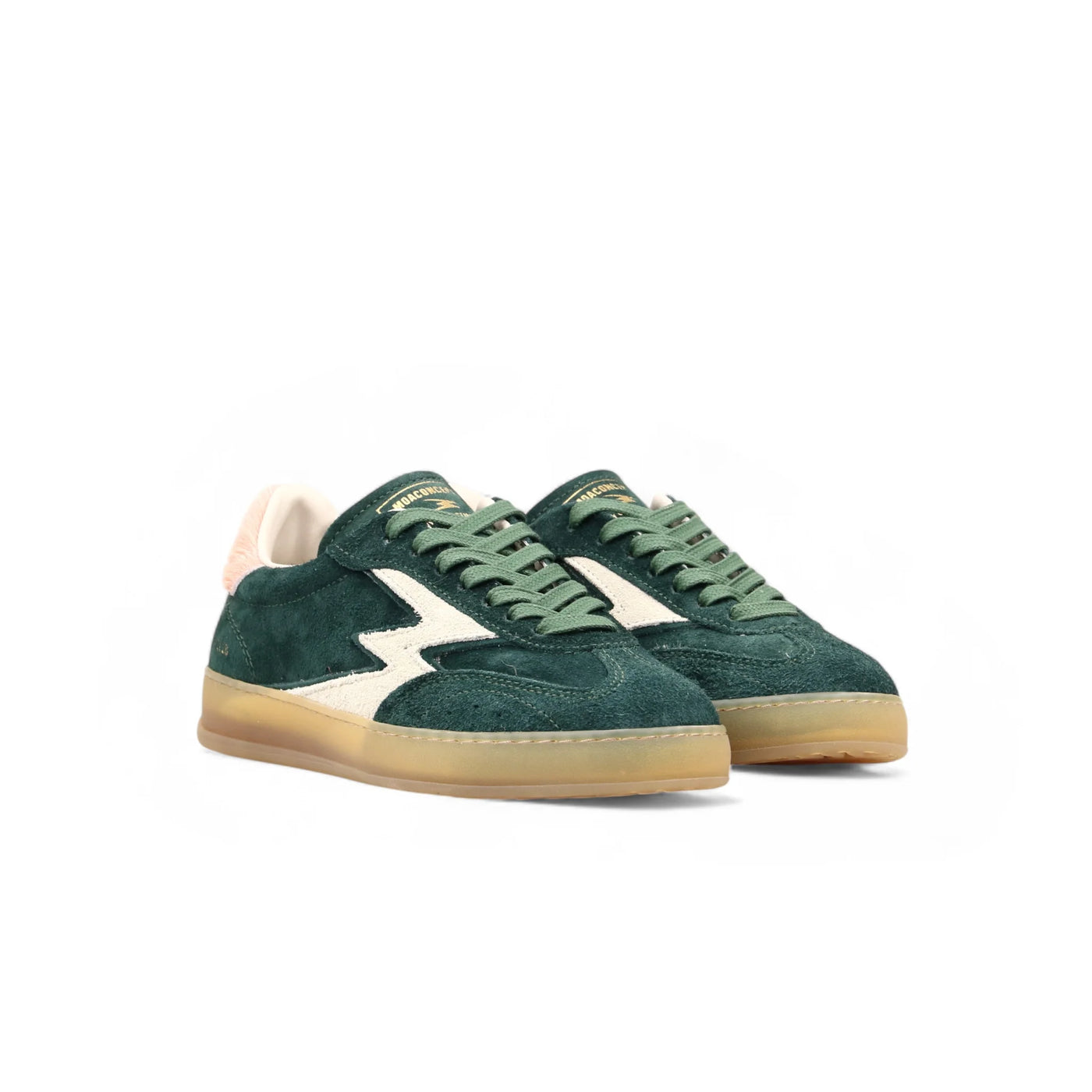 MOACONCEPT SNEAKER CLUB SUEDE VERDE E CAVALLINO