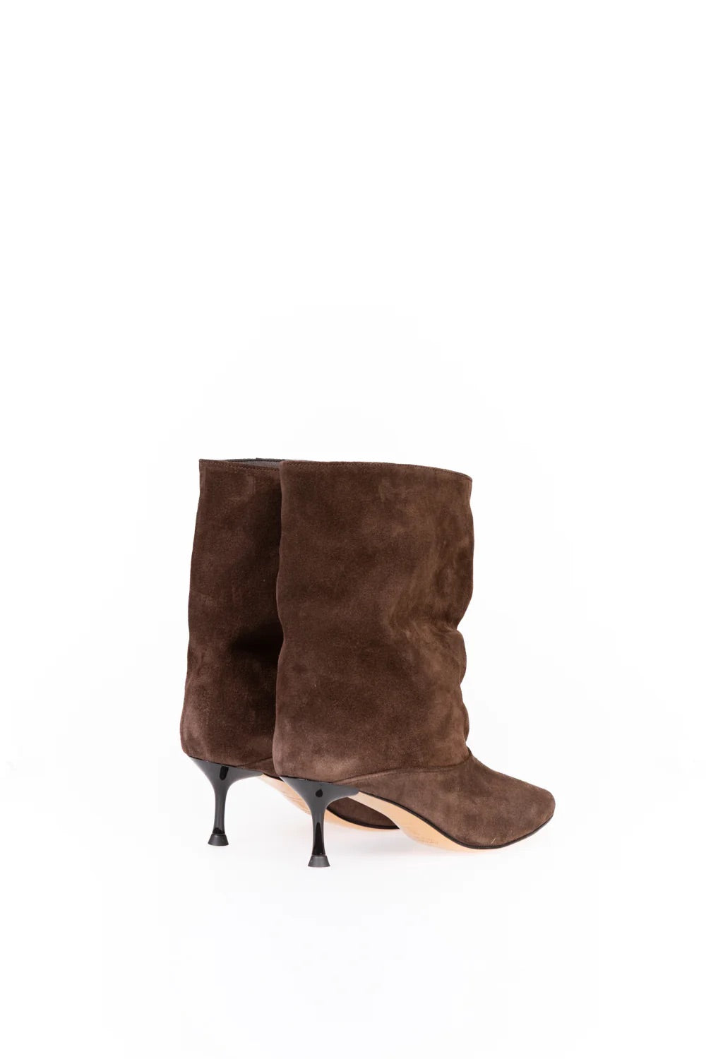 DIVINE FOLLIE STIVALE GAMBA LARGA CAMOSCIO MORO