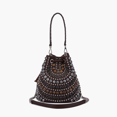 LA CARRIE BAG SECCHIELLO ANDROMEDA MARRONE