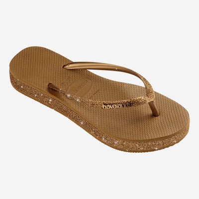 Havaianas - Slim Flatform Sparkle - Taupe