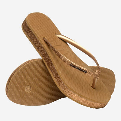 Havaianas - Slim Flatform Sparkle - Taupe