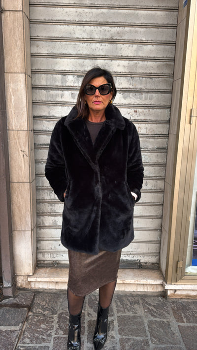 HAVEONE ECO PELLICCIA NERO