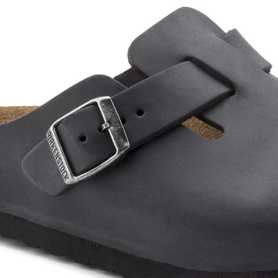 BIRKENSTOCK BOSTON PELLE OLIATA - Black