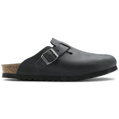 BIRKENSTOCK BOSTON PELLE OLIATA - Black