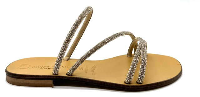 DIVINE FOLLIE SANDALO STRASS ORO GOLD