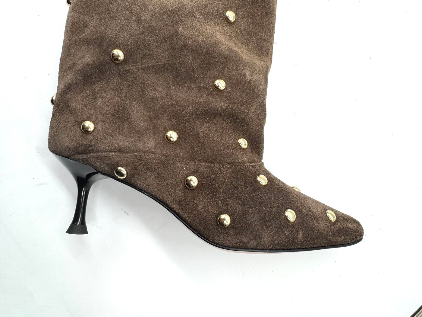 DIVINE FOLLIE STIVALE ALTO AISHA 2761 BORCHIE testa di moro