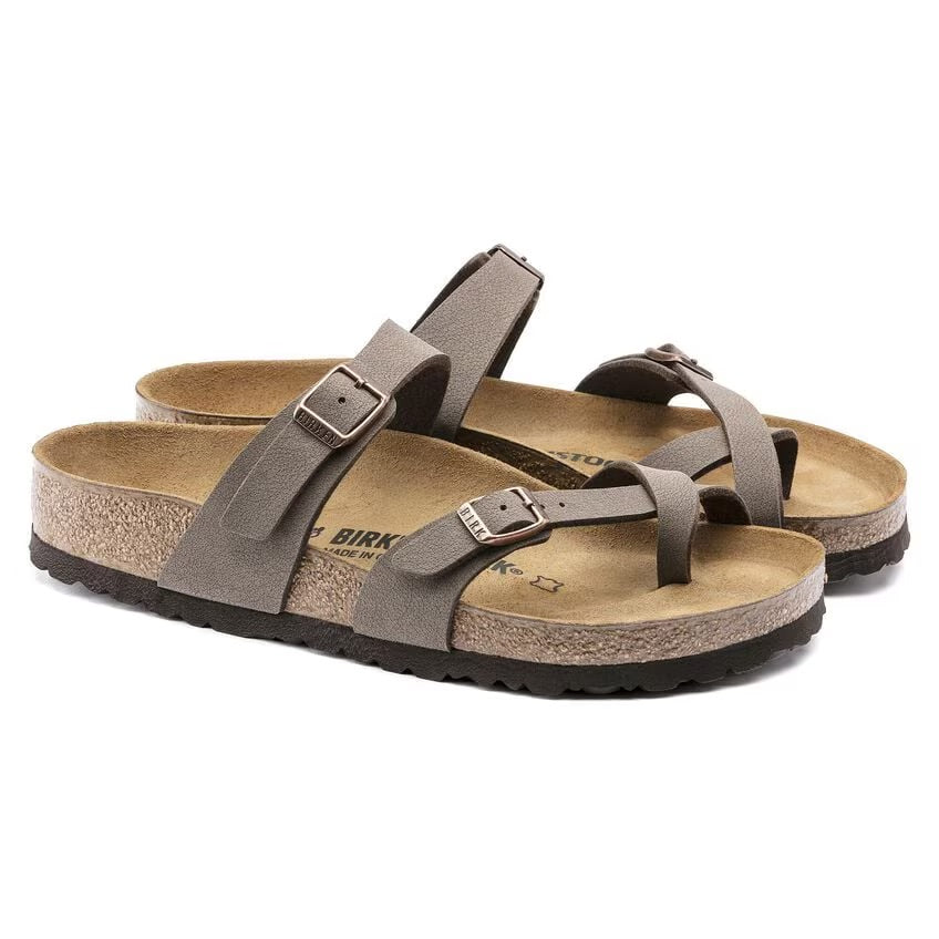 BIRKENSTOCK Mayari Birko-Flor Nubuck - Mocha mocca