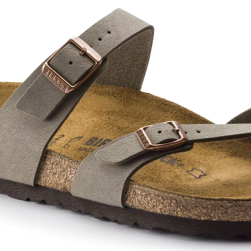 BIRKENSTOCK Mayari Birko-Flor Nubuck - Stone