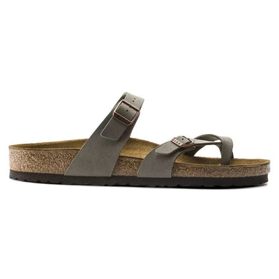 BIRKENSTOCK Mayari Birko-Flor Nubuck - Stone