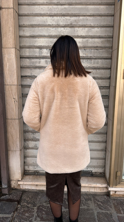 HAVEONE ECO PELLICCIA PANNA